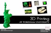 3D Printing workshop at Fordham