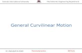 General Curvilinear Motion &Motion of a Projectile