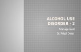 Alcohol use disorder-management