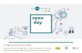 be finnovative Programme Overview Open Day 27.09.2016