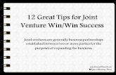 12 Great Tips for Joint Venture Win/Win Success