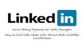 LinkedIn Social Selling Playbook for Sales Managers - How to Find Sales Leads With Second Level LinkedIn Connections