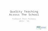 Quality teaching across the school