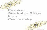 Fashion stackable rings from ceri jewelry