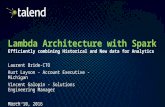Lambda architecture with Spark