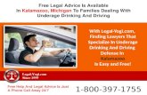 Free Legal Advice Available In Kalamazoo, MI for Parents of Underage Drivers Charged With Drunk Driving