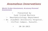 Anomalous Innervations in (EMG/NCS) by Murtaza