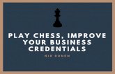 Play Chess, Improve Your Business Credentials