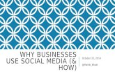 Why Businesses Use Social Media (& How)