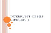 Chapter 4 - Interrupts of 8085