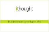 India Investment Survey Report 2016