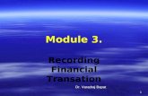 Module 3.3 recording financial transactions 17.10.2011