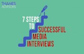 Seven steps to successful media interviews