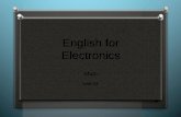 English for Electronics: Math