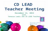 CD LEAD TEACHER MEETING - December