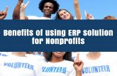 Benefits of using erp solution for nonprofits