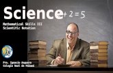 Mathematical skills III - Scientific Noation