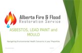 Alberta Fire & Flood presents: Asbestos, lead paint, and mould