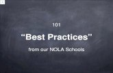 Best Practices from NOLA Schools