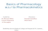 Basics of pharmacology w.s.r. to pharmacokinetics