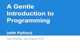 A Gentle Introduction to Coding ... with Python