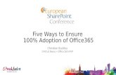 Five Ways to Ensure 100% Adoption of Office 365