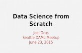 The Road to Data Science - Joel Grus, June 2015