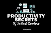 Productivity Insights from the Best Leaders