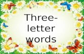 Three letter words part 2