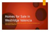 Homes for sale in Westridge Valencia