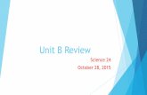 Science 25 Unit B Review