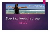 Special needs at sea - Wheelchair rental