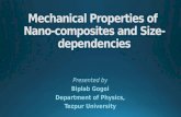Mechanical Properties of Nano-composites and Size-dependencies