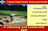 Toastmasters Evaluations Workshop slide share version