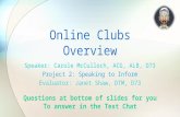 Online clubs overview