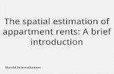 The spatial estimation of appartment rents: A brief introduction