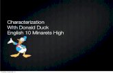 Characterization, donald duck