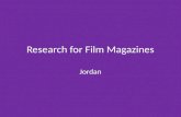 Research for film magazines