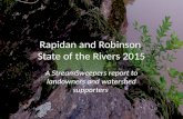 Rapidan and Robinson State of the Rivers 2015