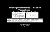Intergovernmental Fiscal Transfers for Health in India