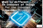 @stefferber at Think Monk 2016: What is different in Internet of Things