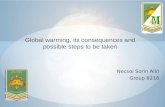 Global warming, its consequences and possible steps