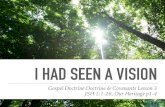 LDS Gospel Doctrine D&C Lesson 3