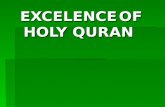 Excellence of Holy Quran