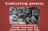 Donations and organizations- Eradicating Poverty