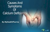 Common Causes And Symptoms Of Calcium Deficiency