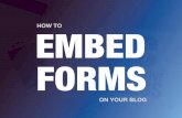 How to embed forms on your blog
