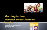 Gaming to Learn:  Research Meets Classroom Practice