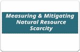 Measuring and mitigating natural resource scarcity