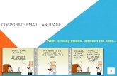 Corporate email language and what it really means